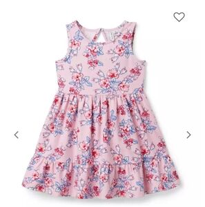 Janie And Jack Floral Jersey Sleeveless Sundress Size 12
